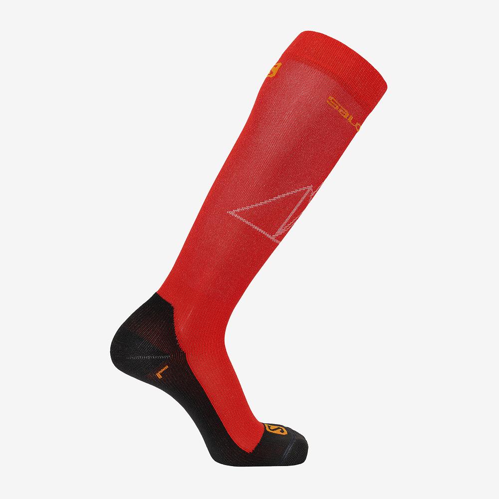 Chaussettes Salomon Homme Rouge - Salomon QST - France (8307-SFKIR)